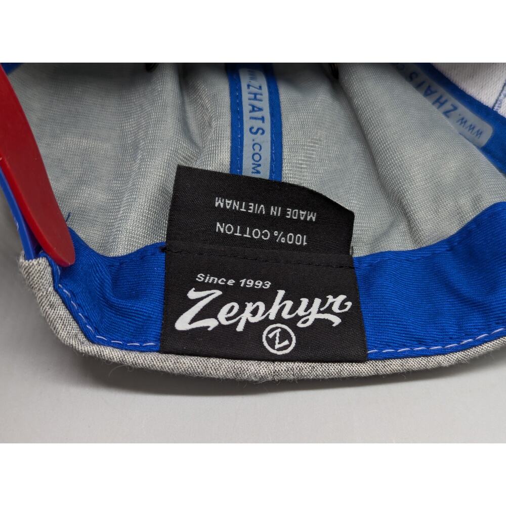 Zephyr Kansas KU Jayhawks Heathered Gray Embroidered Snapback Hat Cap - Picture 9 of 10